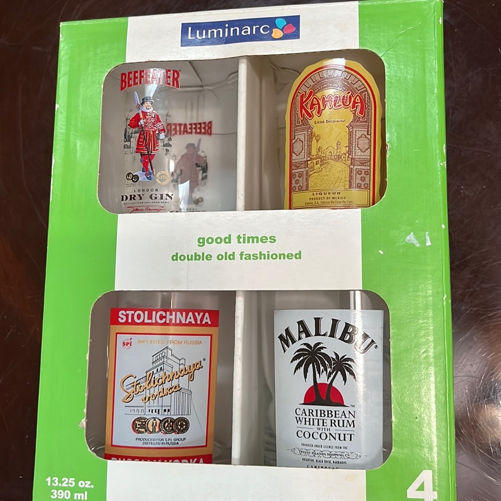 Luminarc double old fashioned glass set